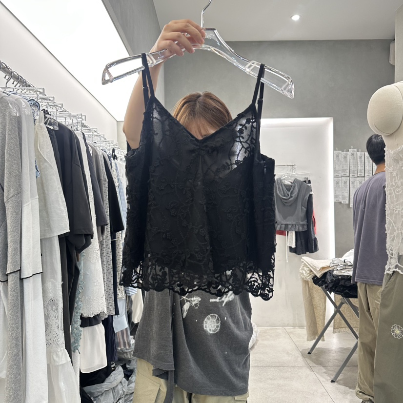 ANDE韓國直郵女士新品26春夏26夏季時尚職業熱賣吊帶背心Ande吊帶/背心圖色2