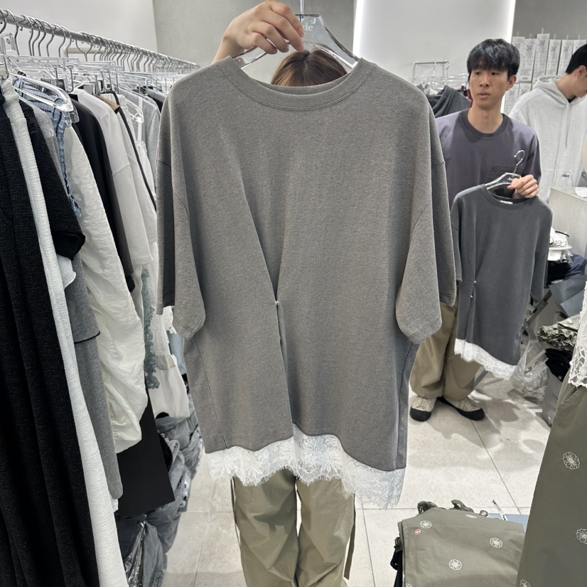 ANDE韓國代購女裝新款時尚熱賣人氣休閑26夏季26春夏推薦T恤AndeT恤圖色3