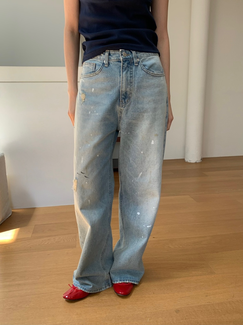LOVE MY SANTA韓國東大門直郵女裝新品熱賣26春夏牛仔褲Santa/LOVE MY SANTA牛仔褲