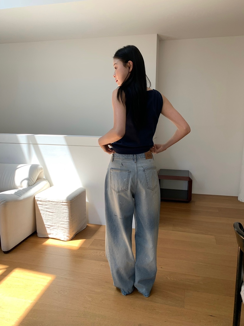 LOVE MY SANTA韓國東大門直郵女裝新品熱賣26春夏牛仔褲Santa/LOVE MY SANTA牛仔褲