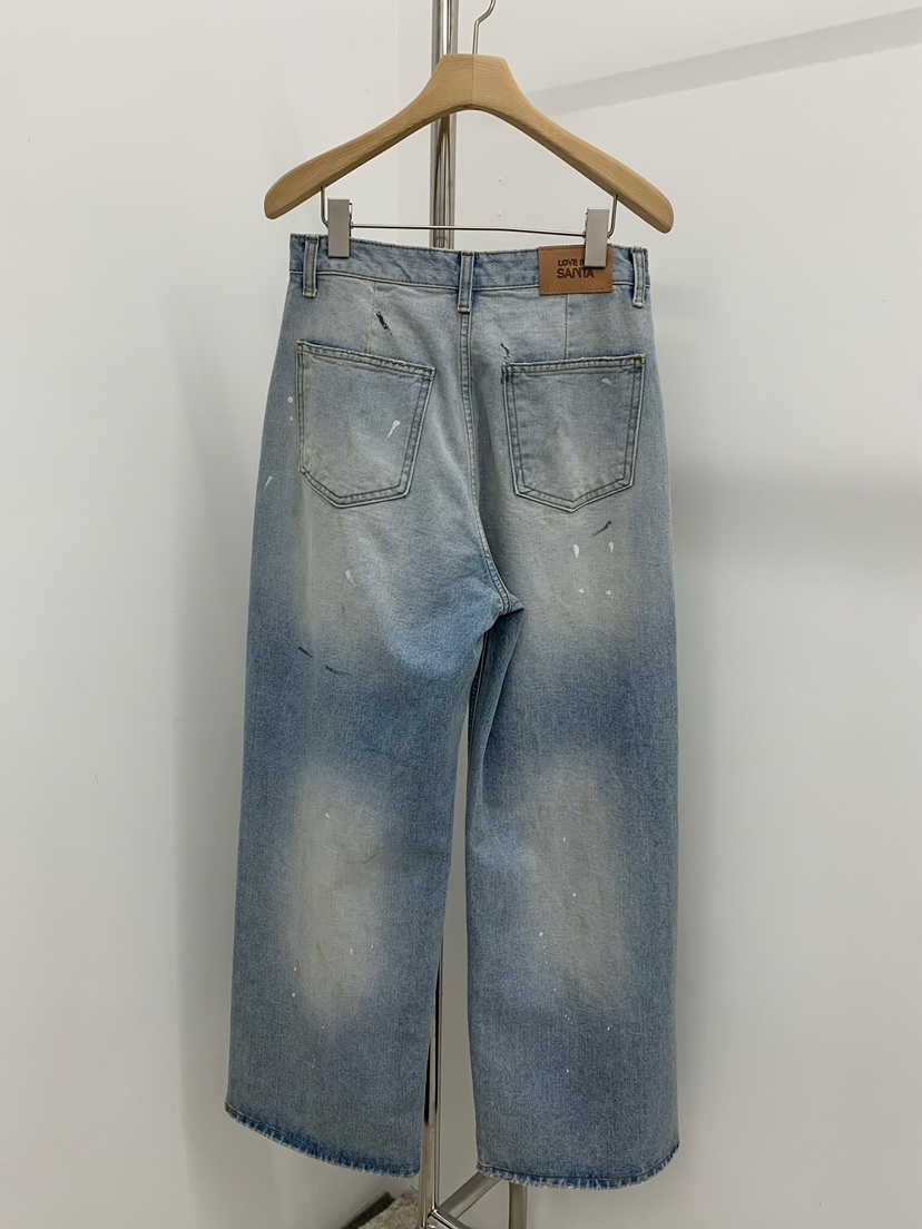 LOVE MY SANTA韓國東大門直郵女裝新品熱賣26春夏牛仔褲Santa/LOVE MY SANTA牛仔褲