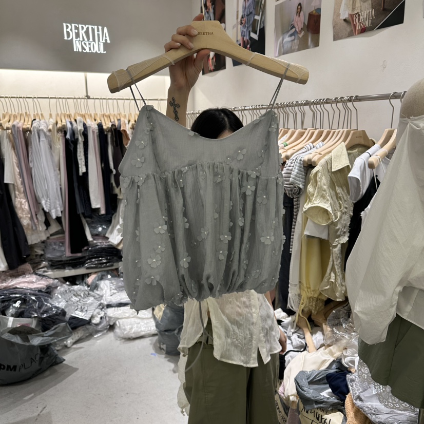 BERTHA韓國東大門直郵女士新款推薦熱賣吊帶背心不含內搭BERTHA吊帶/背心圖色2