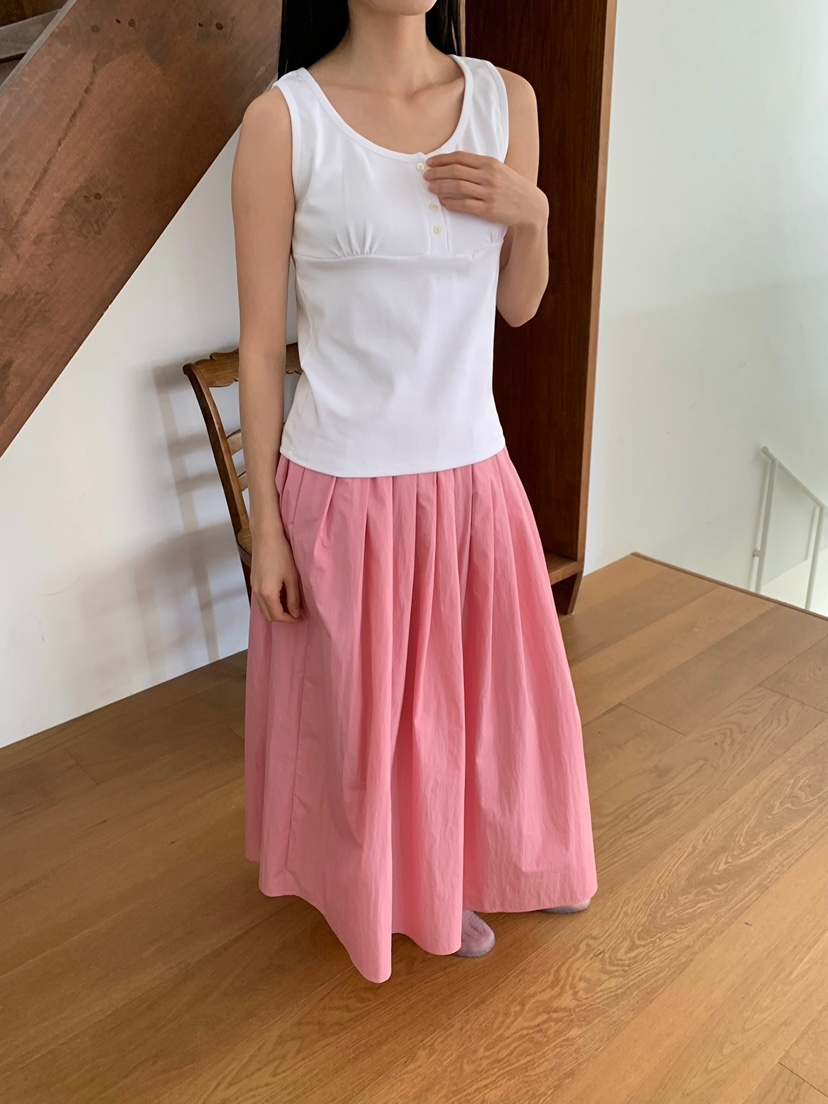 LOVE MY SANTA韓國東大門代購女士新品推薦吊帶背心紐扣Santa/LOVE MY SANTA吊帶/背心圖色1