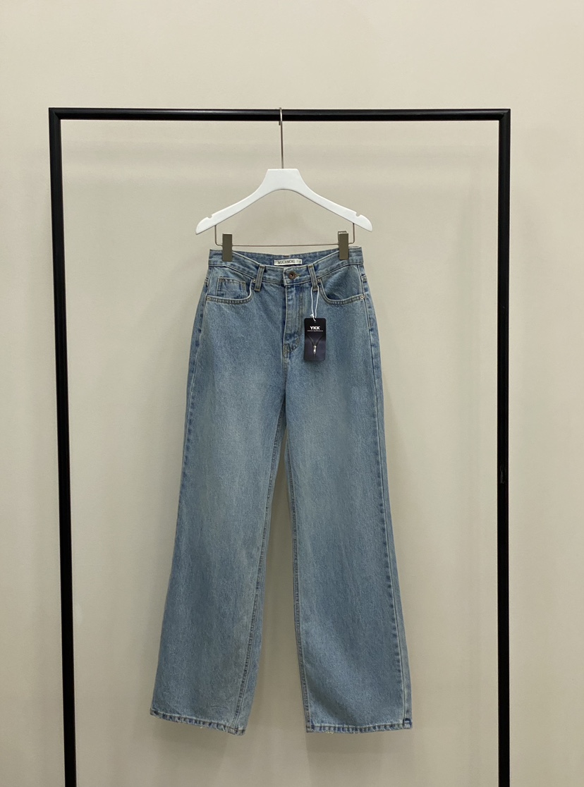MUCH MORE/JACKPOT韓國直郵實拍女士新品熱賣26春夏牛仔褲MUCH MORE/JACKPOT牛仔褲圖色1
