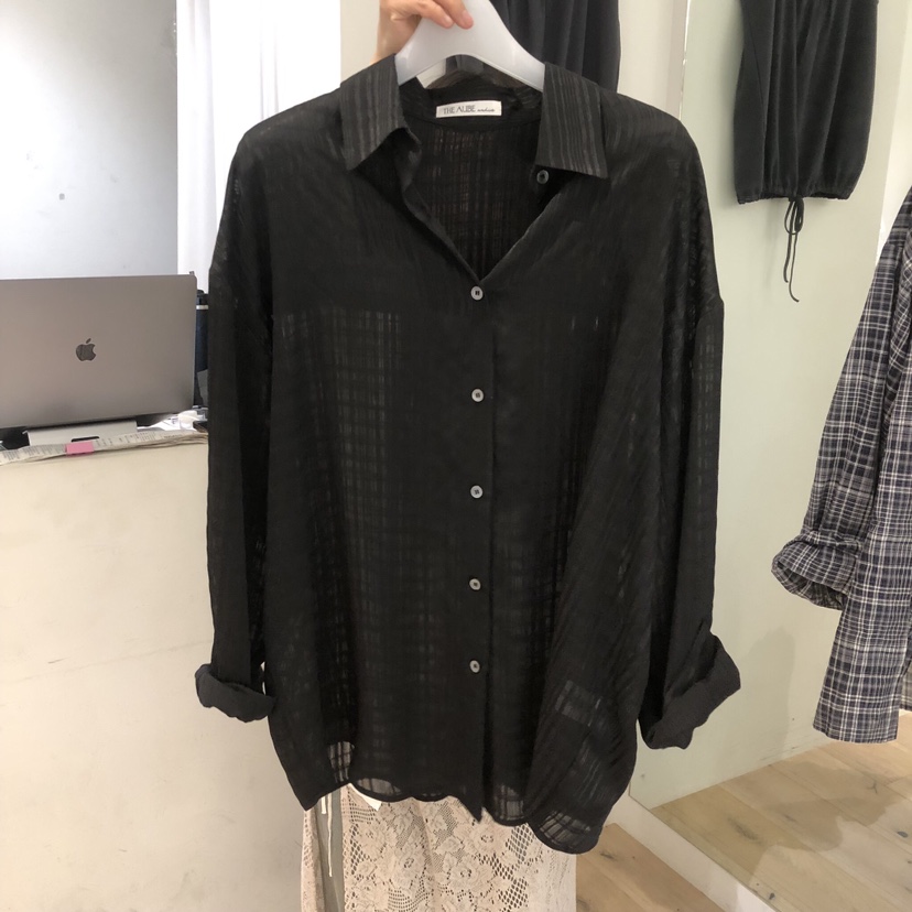 AUBE韓國直郵女裝新品26夏季26春夏熱賣推薦時尚襯衫蕾絲衫AUBE襯衫/蕾絲衫圖色2