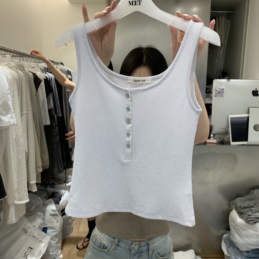 MEET ME韓國直郵實拍女士新款休閑推薦時尚26春夏吊帶背心MEET ME吊帶/背心圖色3