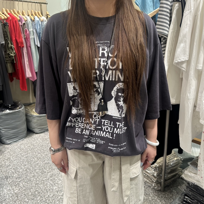 SOF韓國代購女士新款26夏季休閑時尚推薦26春夏人氣熱賣T恤SOFT恤圖色2