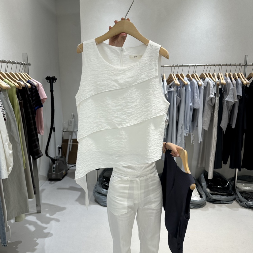 OVU東大門實拍韓國女裝新品休閑26春夏人氣職業熱賣吊帶背心OVU吊帶/背心圖色1