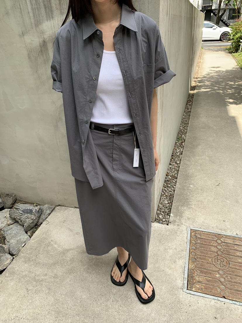 B_GARDER韓國東大門直郵女裝新款職業人氣長裙不含腰帶棉B.GARDER長裙