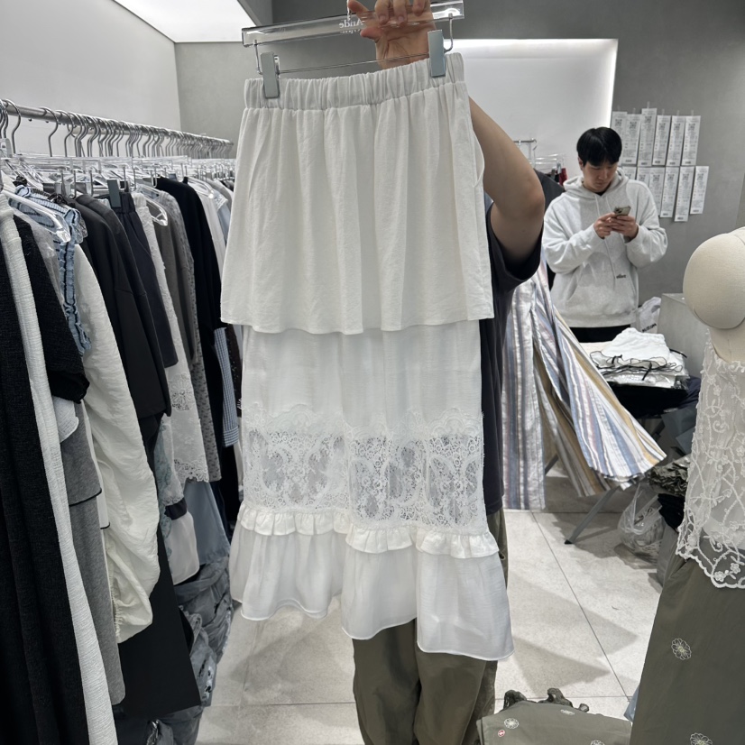 ANDE東大門實拍韓國女士新款26夏季26春夏休閑時尚熱賣長裙Ande長裙