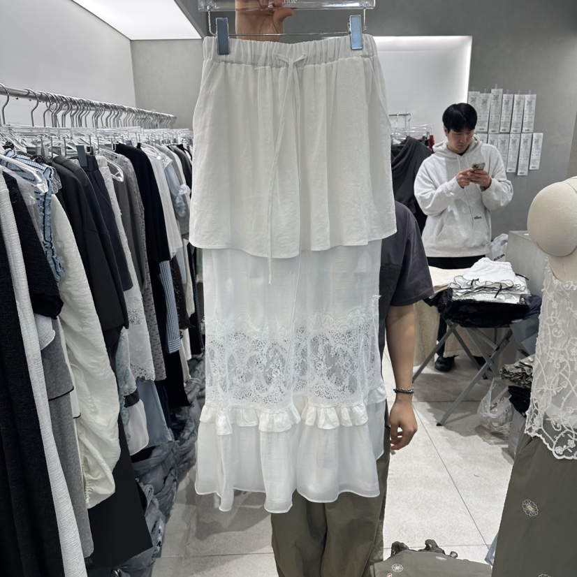 ANDE東大門實拍韓國女士新款26夏季26春夏休閑時尚熱賣長裙Ande長裙圖色1