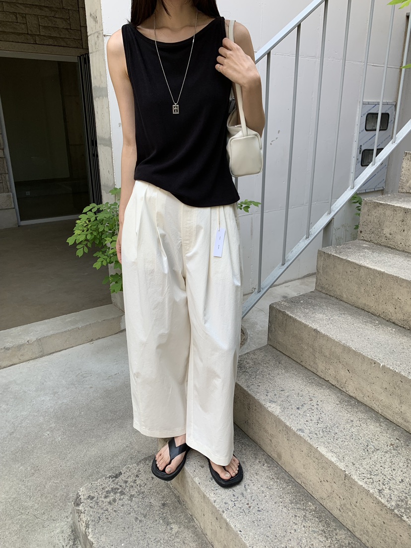 B_GARDER韓國直郵女裝新款職業時尚26夏季休閑褲不含腰帶棉B.GARDER休閑褲