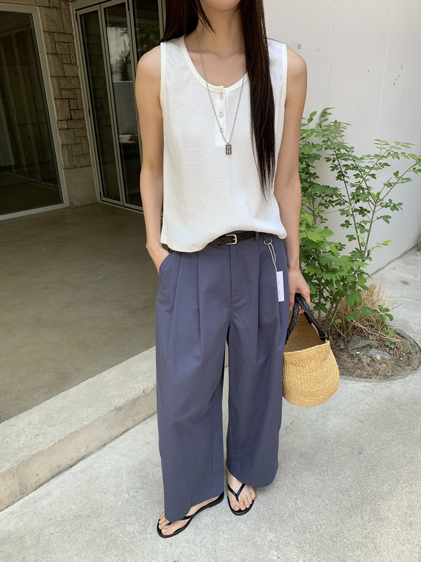 B_GARDER韓國直郵女裝新款職業時尚26夏季休閑褲不含腰帶棉B.GARDER休閑褲