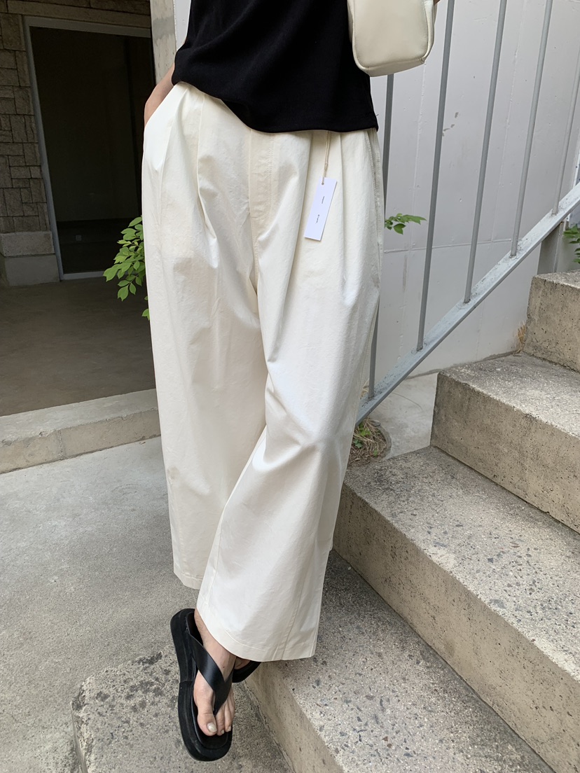 B_GARDER韓國直郵女裝新款職業時尚26夏季休閑褲不含腰帶棉B.GARDER休閑褲圖色1