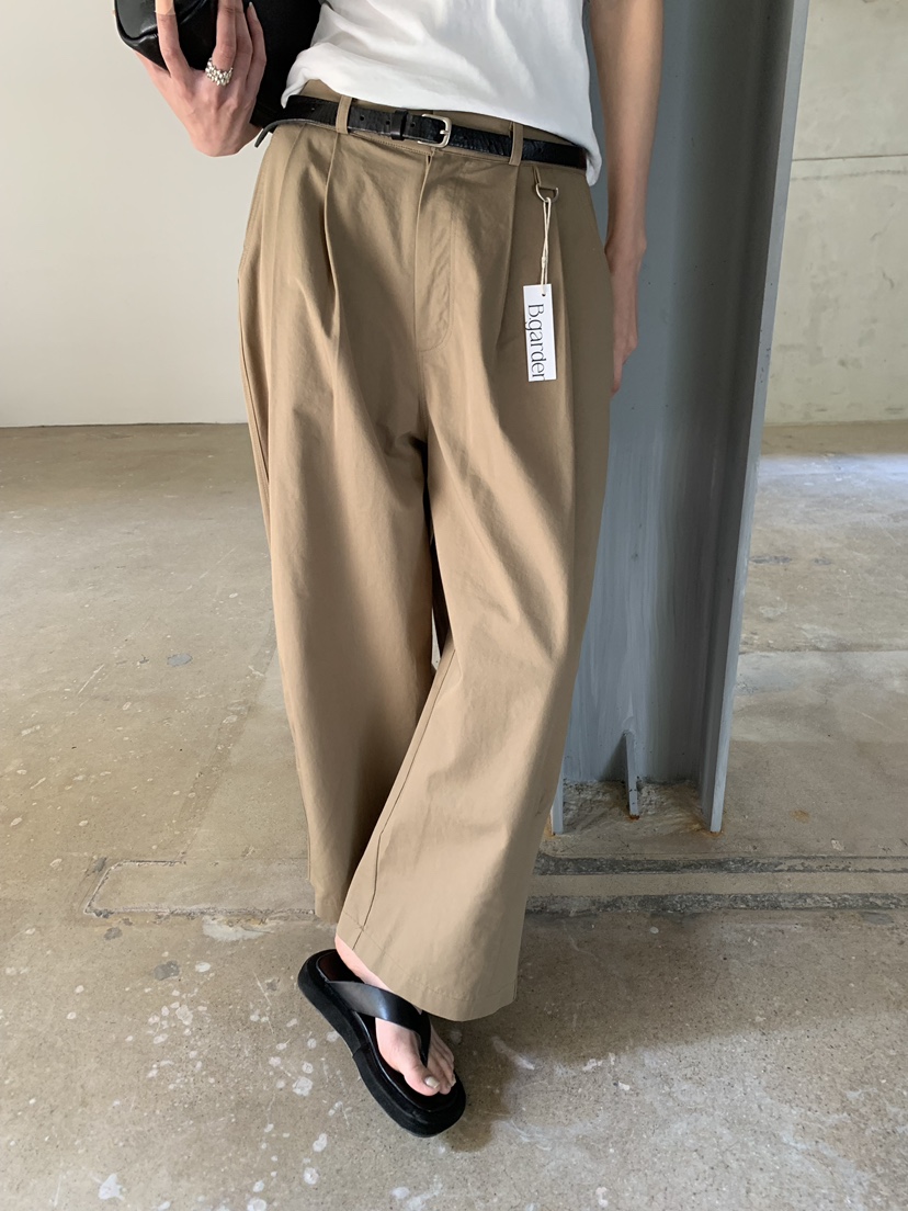 B_GARDER韓國直郵女裝新款職業時尚26夏季休閑褲不含腰帶棉B.GARDER休閑褲圖色2