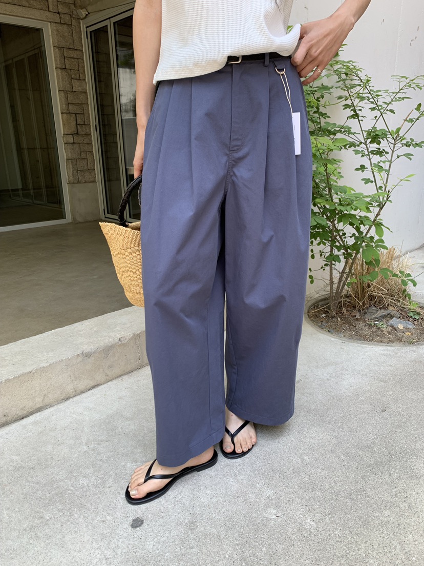 B_GARDER韓國直郵女裝新款職業時尚26夏季休閑褲不含腰帶棉B.GARDER休閑褲圖色3