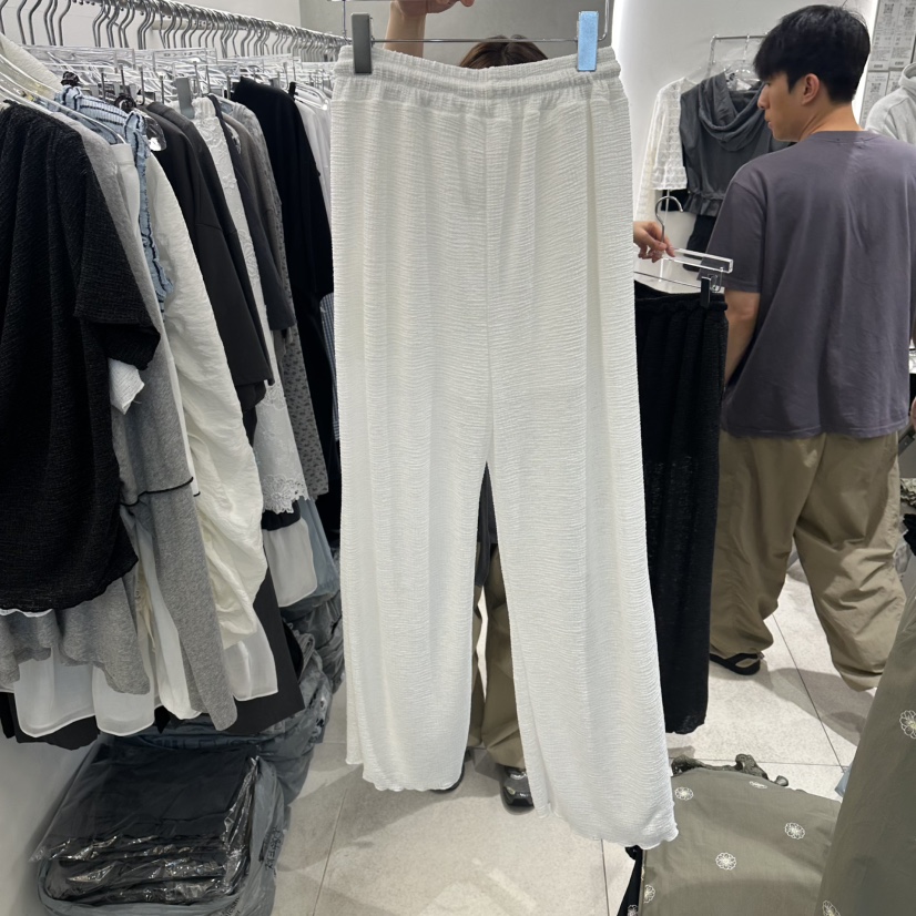 ANDE韓國直郵女士新款推薦熱賣職業人氣26春夏休閑褲亞麻Ande休閑褲
