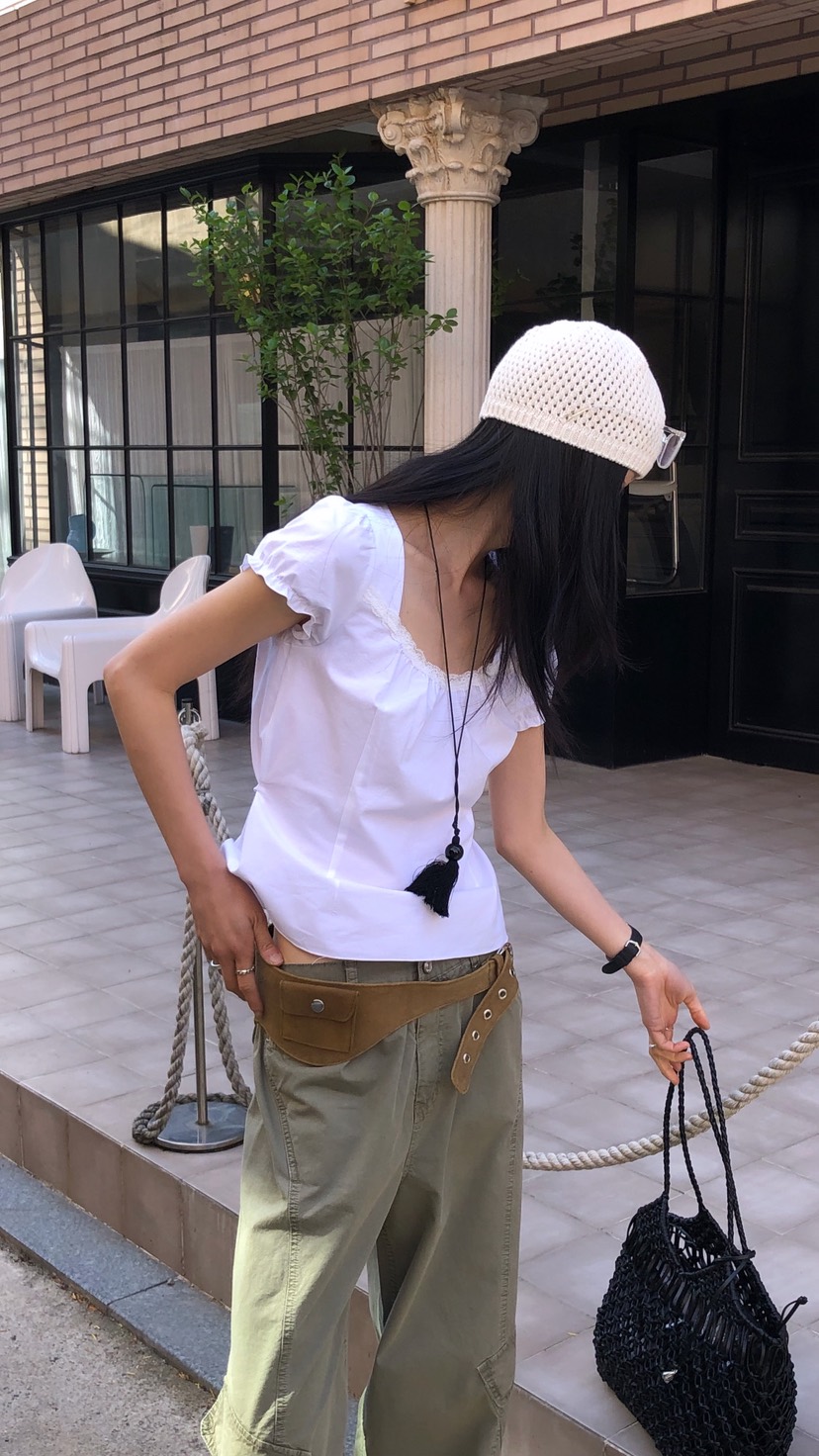 OVER RICH韓國直郵實拍女士新款休閑時尚推薦襯衫蕾絲衫OVER RICH襯衫/蕾絲衫
