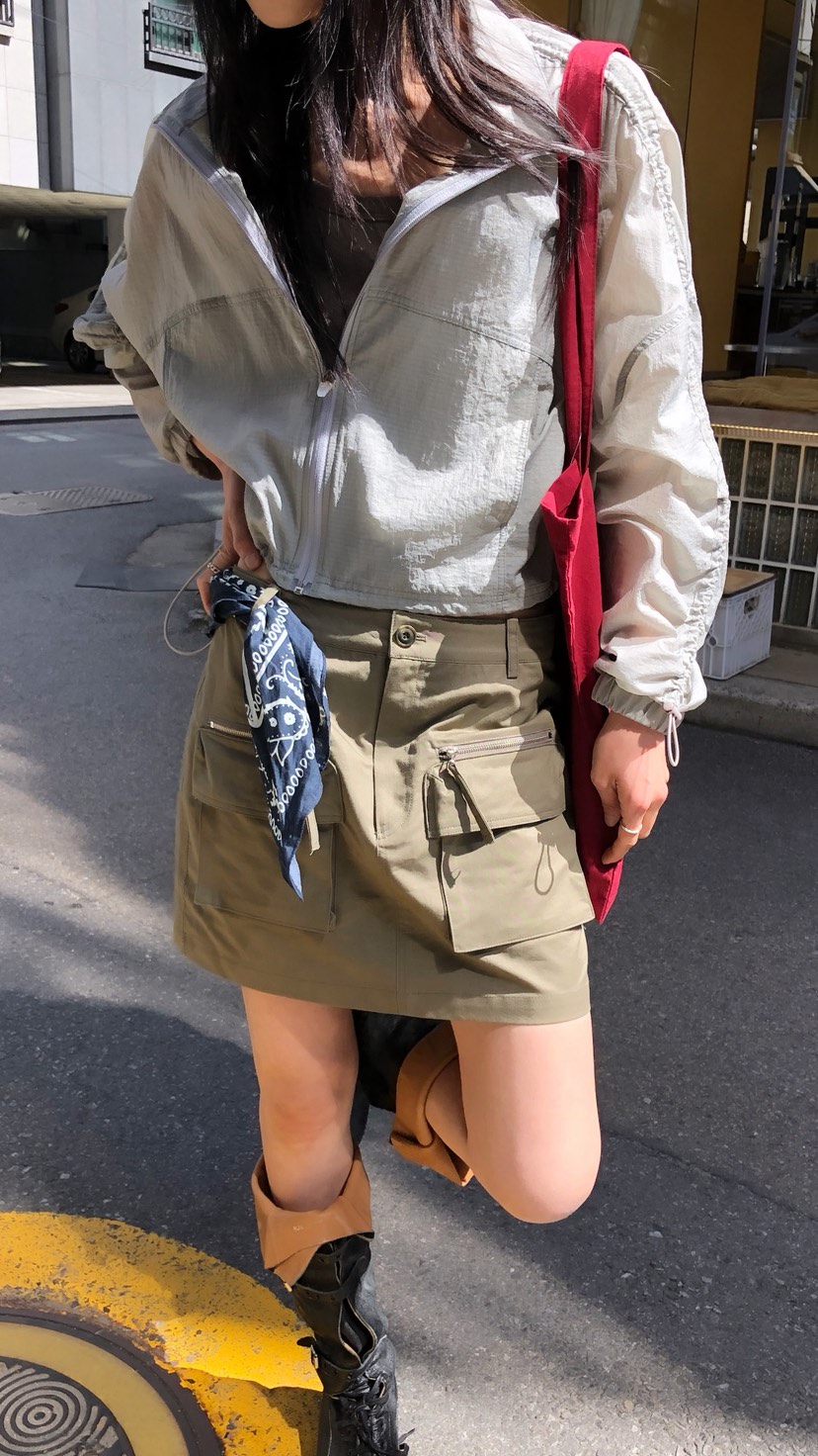 OVER RICH韓國代購女裝新品時尚26春夏熱賣人氣26夏季短裙OVER RICH短裙
