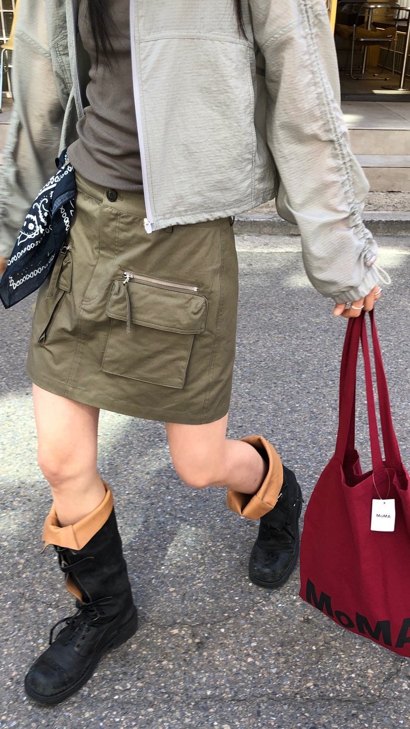 OVER RICH韓國代購女裝新品時尚26春夏熱賣人氣26夏季短裙OVER RICH短裙