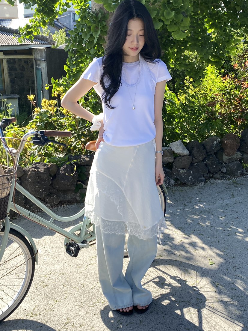 ERUME東大門實拍韓國女士新品休閑26春夏時尚半身裙中短裙ERUME半身裙/中短裙