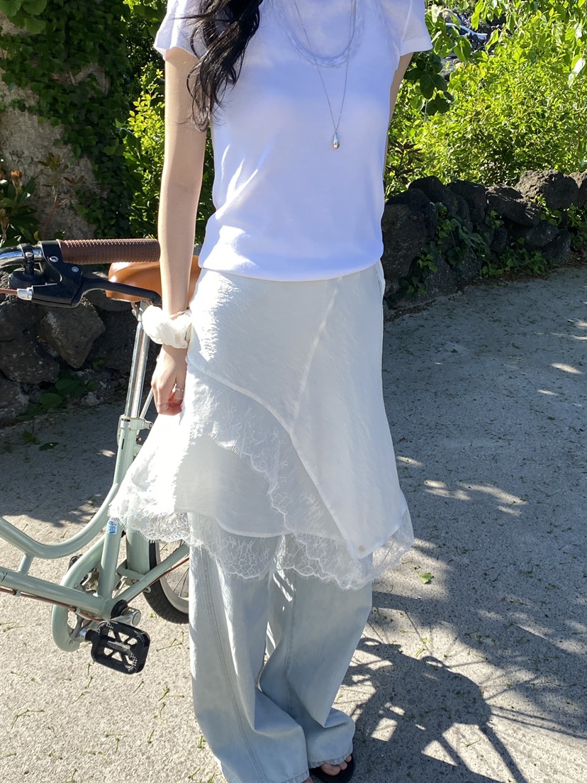 ERUME東大門實拍韓國女士新品休閑26春夏時尚半身裙中短裙ERUME半身裙/中短裙