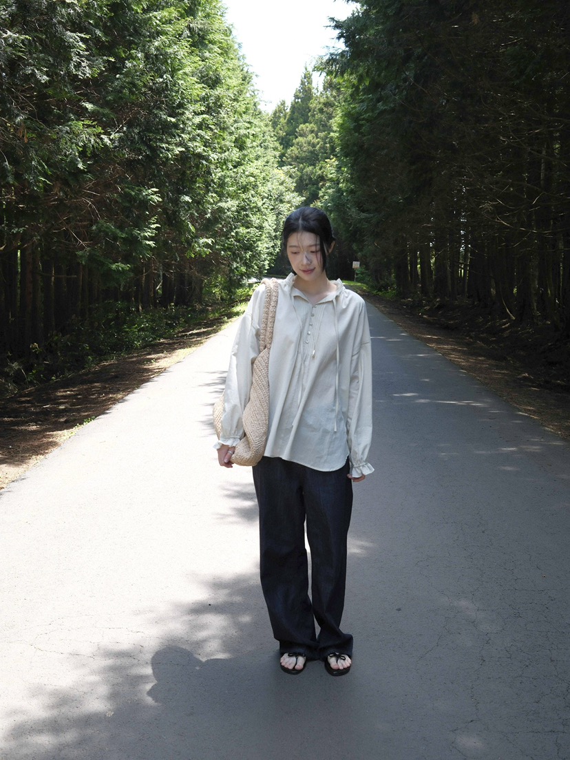 ERUME東大門實拍韓國女裝新款人氣26夏季推薦職業襯衫蕾絲衫ERUME襯衫/蕾絲衫