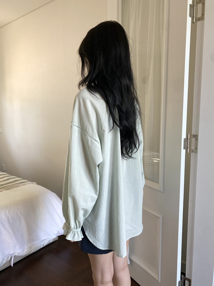 ERUME東大門實拍韓國女裝新款人氣26夏季推薦職業襯衫蕾絲衫ERUME襯衫/蕾絲衫