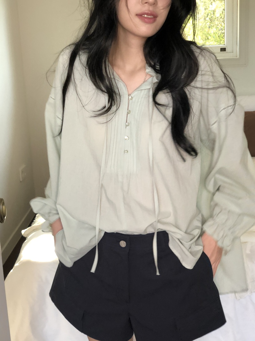 ERUME東大門實拍韓國女裝新款人氣26夏季推薦職業襯衫蕾絲衫ERUME襯衫/蕾絲衫