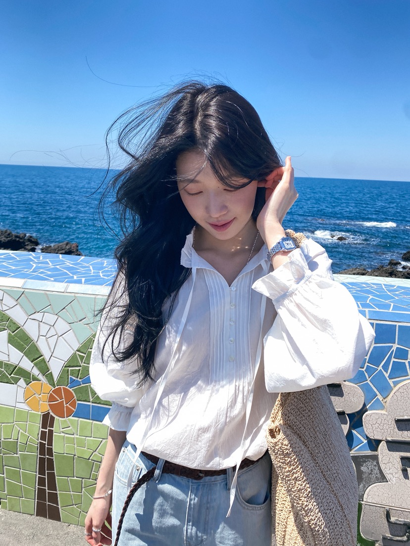 ERUME東大門實拍韓國女裝新款人氣26夏季推薦職業襯衫蕾絲衫ERUME襯衫/蕾絲衫