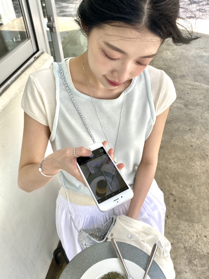 ERUME韓國直郵實拍女士新款人氣26春夏26夏季休閑推薦針織衫ERUME針織衫