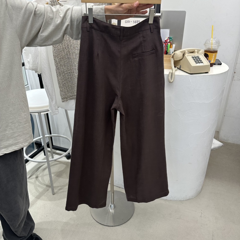 GOLDEN MARKET東大門實拍韓國女裝新品時尚26春夏休閑褲亞麻GOLDEN MARKET休閑褲