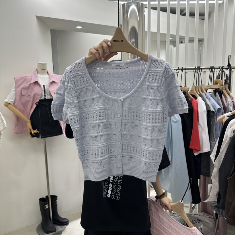 VENEFIT東大門實拍韓國女裝新品26春夏時尚職業熱賣針織衫VENEFIT/JENNIE針織衫圖色4