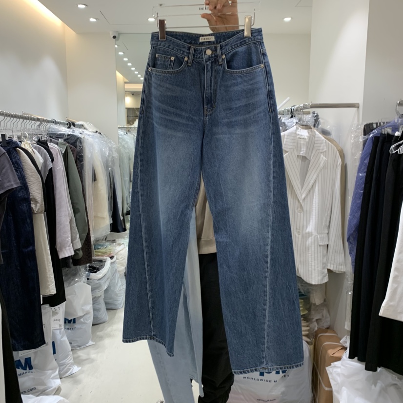 THE REST韓國東大門代購女士新品人氣職業時尚熱賣牛仔褲THE REST/UNNOEUD牛仔褲圖色1