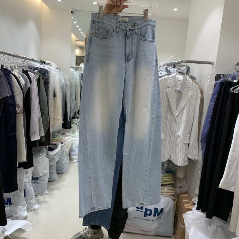 THE REST韓國東大門代購女士新品人氣職業時尚熱賣牛仔褲THE REST/UNNOEUD牛仔褲圖色2
