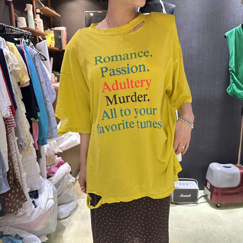CHAVI韓國直郵女士新品26春夏26夏季休閑人氣時尚T恤復古CHAVIT恤圖色2
