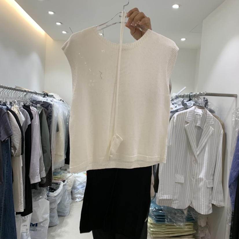 THE REST韓國代購女士新品26夏季熱賣時尚推薦26春夏馬甲THE REST/UNNOEUD馬甲圖色1