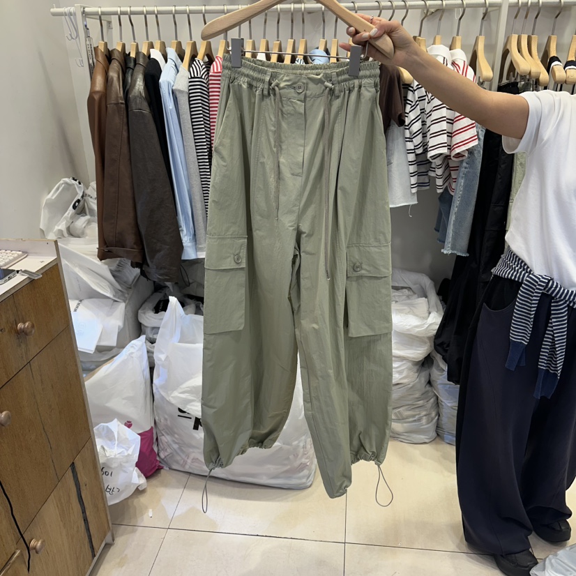 Q C韓國東大門代購女裝新品休閑職業人氣推薦休閑褲工裝褲Republlc of qc休閑褲圖色2