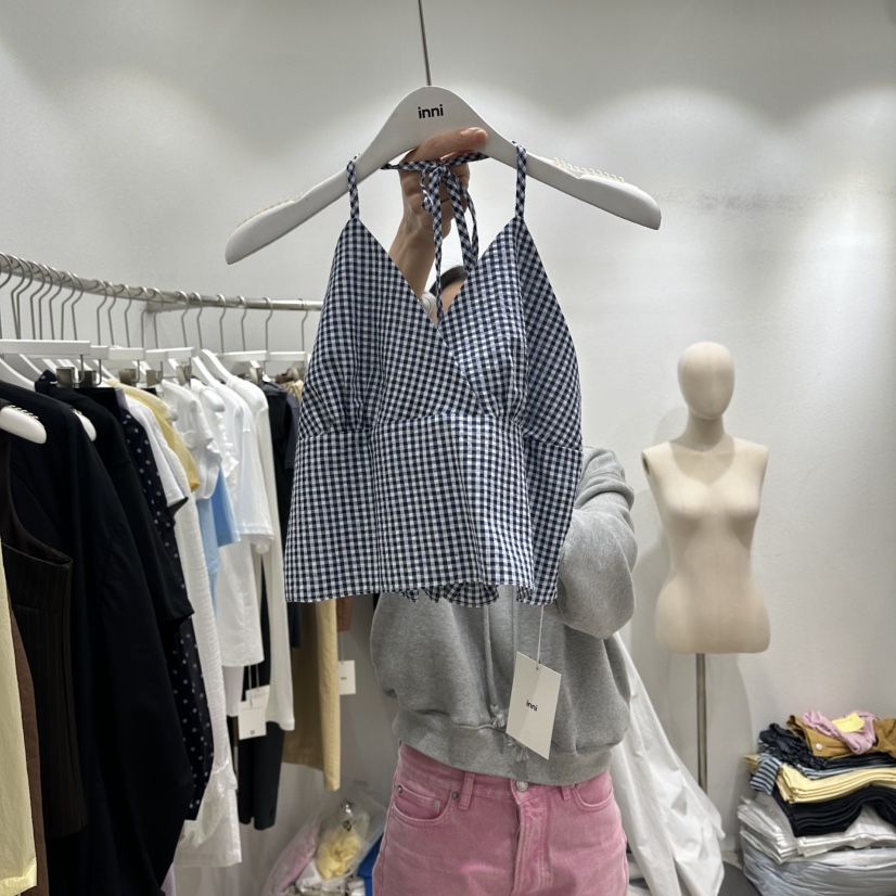 INNI韓國東大門直郵女士新品時尚26春夏人氣26夏季吊帶背心inni吊帶/背心圖色2