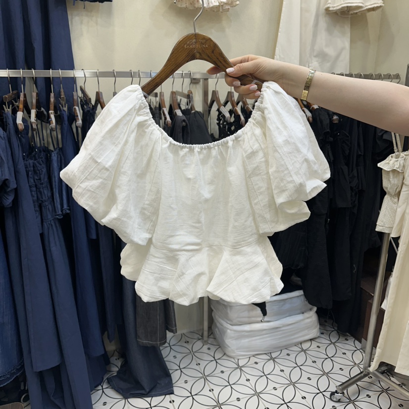 BAMBOLINA韓國直郵女裝新品休閑人氣職業推薦26春夏襯衫蕾絲衫BAMBOLINA襯衫/蕾絲衫圖色1
