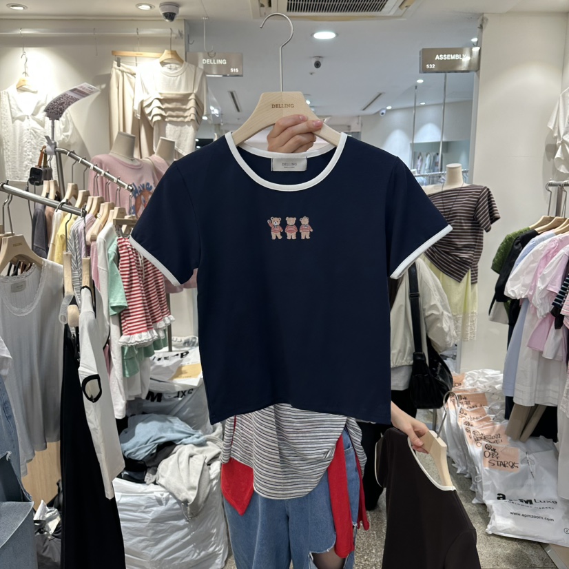 DELLING韓國直郵女士新款熱賣推薦26春夏休閑時尚人氣T恤DELLINGT恤圖色3