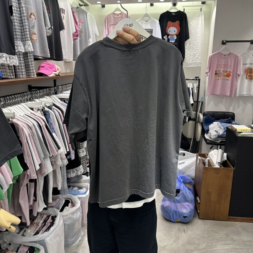 EVE韓國直郵實拍女裝新款人氣26春夏職業推薦時尚休閑T恤EVET恤