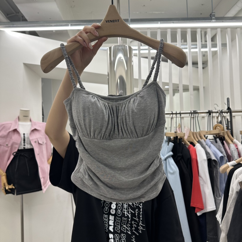 VENEFIT東大門實拍韓國女士新款26夏季職業26春夏吊帶背心VENEFIT/JENNIE吊帶/背心圖色3