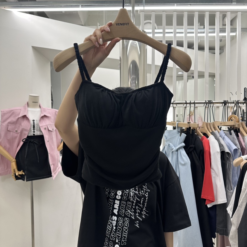 VENEFIT東大門實拍韓國女士新款26夏季職業26春夏吊帶背心VENEFIT/JENNIE吊帶/背心圖色4