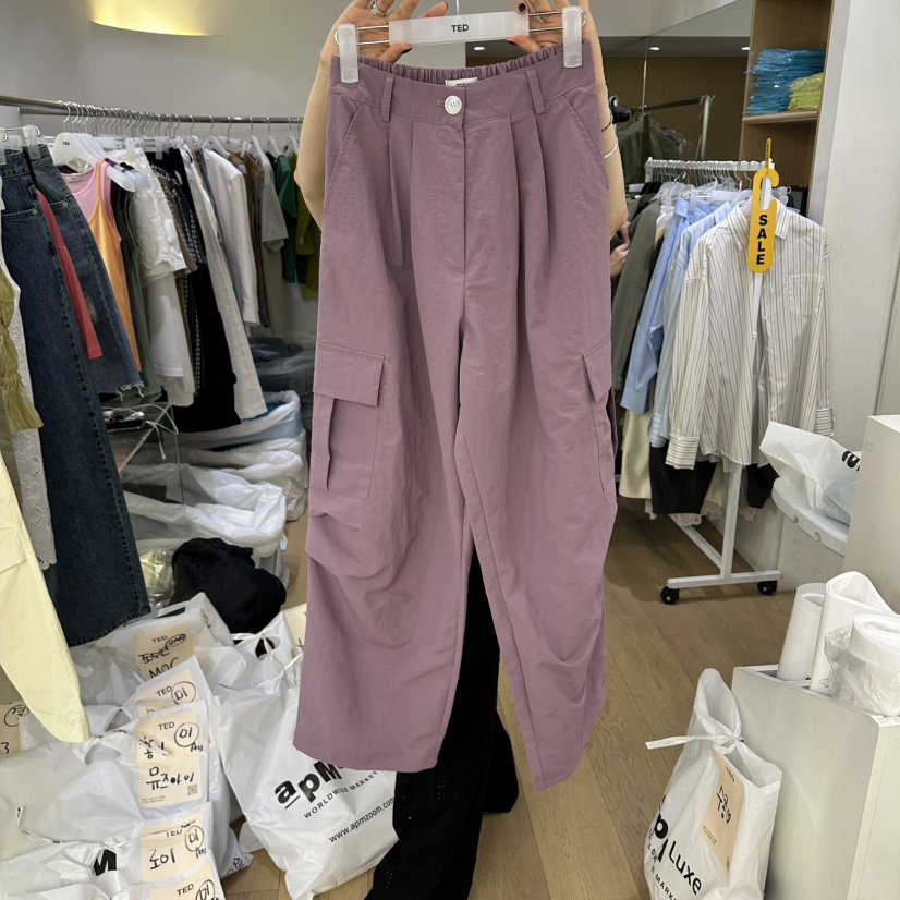 TED韓國東大門直郵女裝新品26春夏時尚人氣休閑職業休閑褲TED休閑褲圖色2