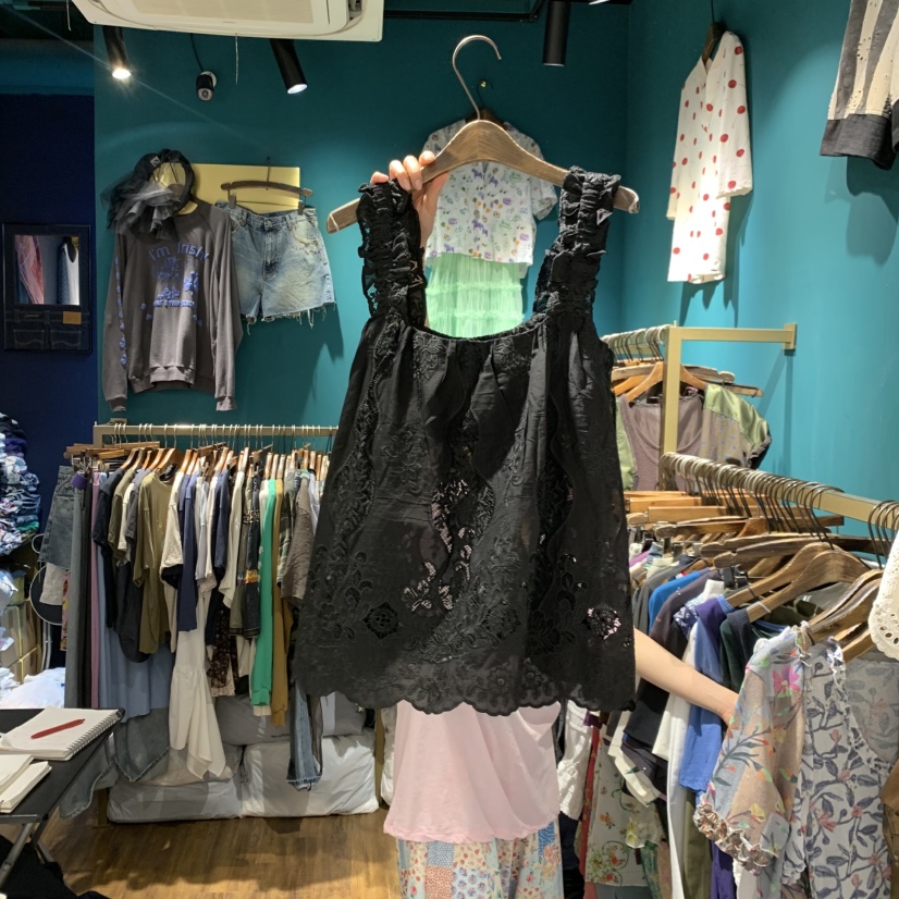 MERCI LINDA韓國東大門代購女士新品26春夏人氣吊帶背心MERCI LINDA吊帶/背心圖色1