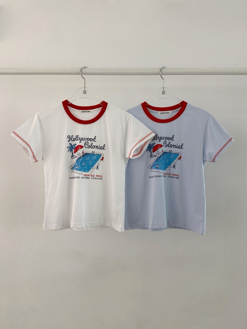 MORAN/MOSCO/SUGAR CASE韓國直郵女裝新品26夏季職業T恤MORAN/MOSCO/SUGAR CASET恤圖色2左二色