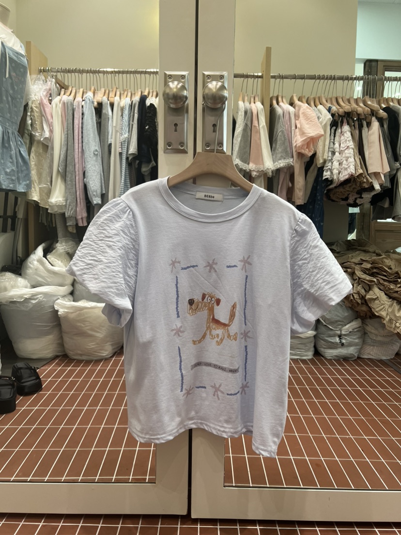 BE&amp;BE韓國東大門直郵女裝新品26春夏26夏季時尚休閑T恤BE&beT恤圖色2