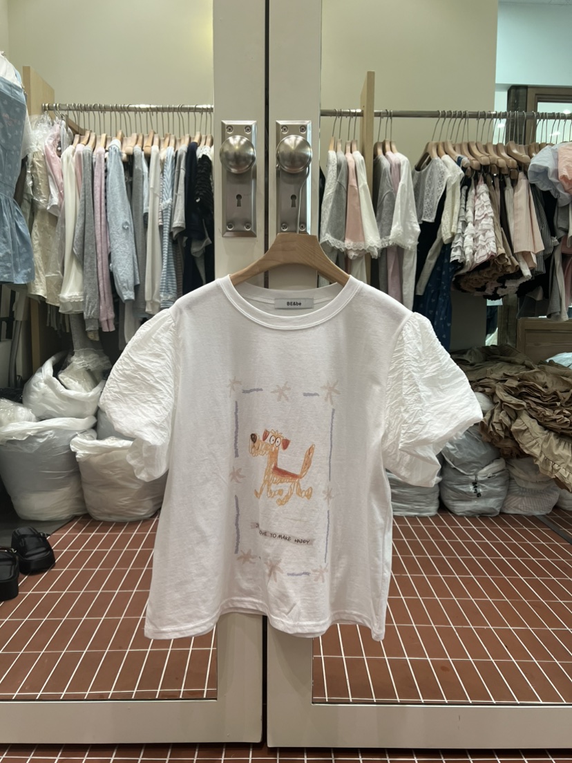 BE&amp;BE韓國東大門直郵女裝新品26春夏26夏季時尚休閑T恤BE&beT恤圖色3