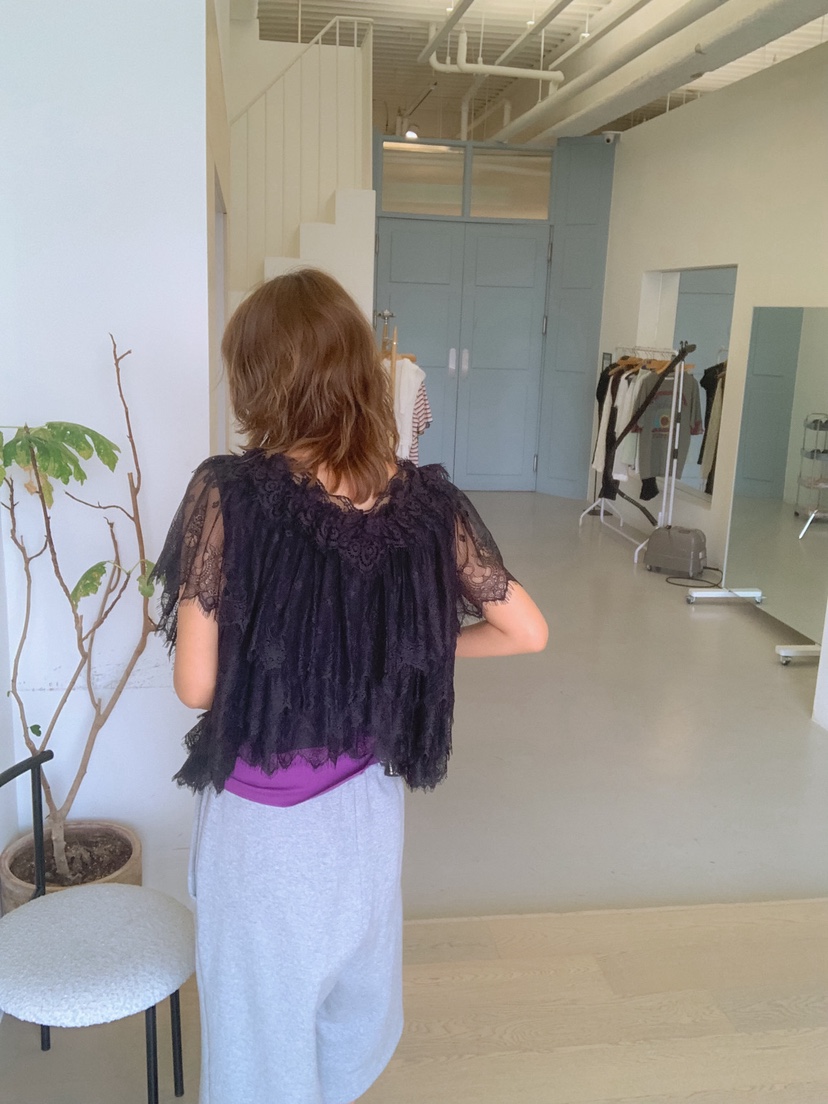 PARIS MATCH韓國直郵實拍女裝新品休閑襯衫蕾絲衫不含內搭PARIS MATCH襯衫/蕾絲衫